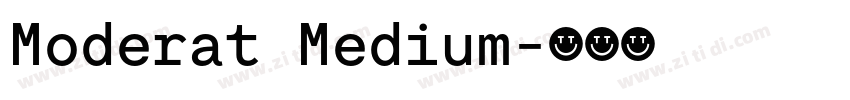 Moderat Medium字体转换